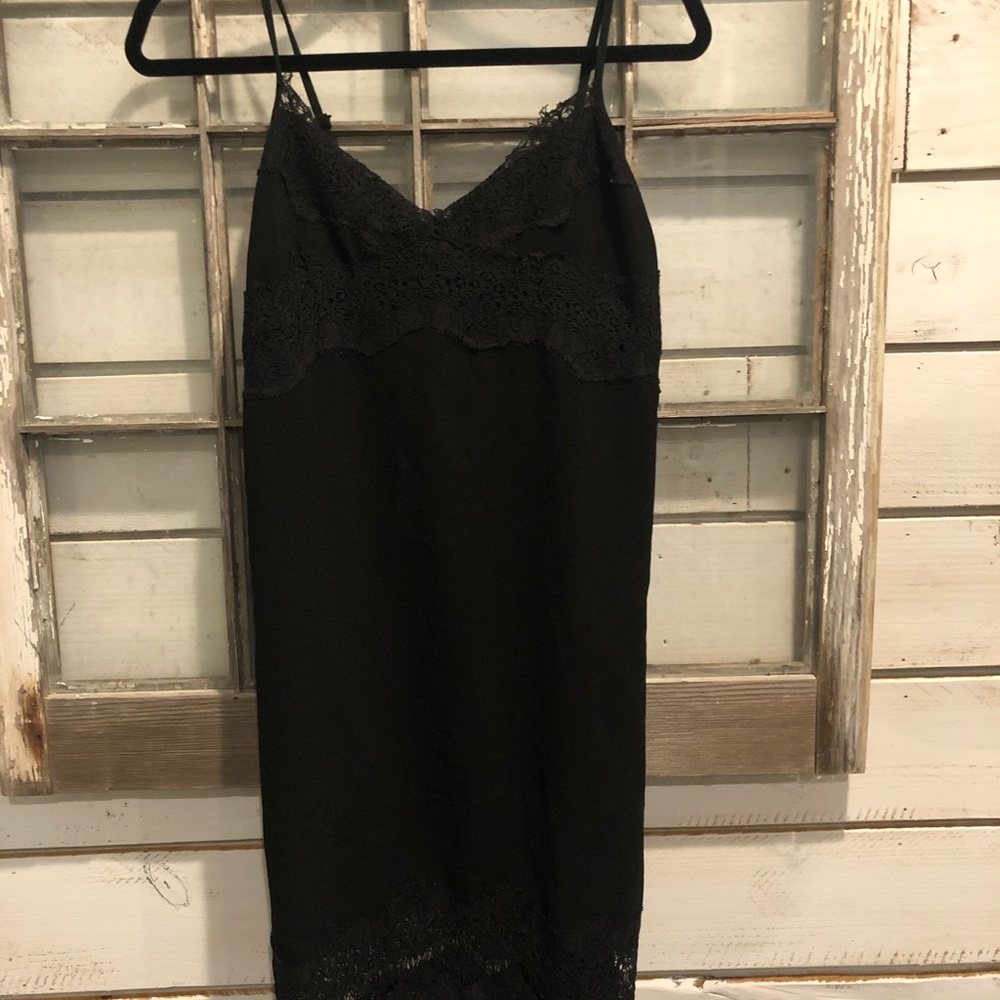 Black dress+Lace+ Black +Spaghetti strap+SZ Small - Picture 8 of 8